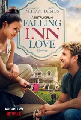 Falling Inn Love (2019) White Tank-Top - idPoster.com