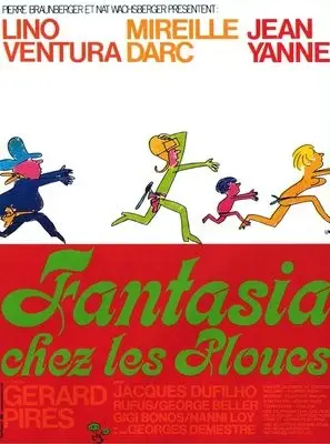 Fantasia chez les ploucs (1971) Men's Colored Hoodie - idPoster.com