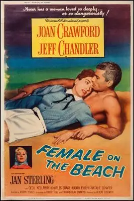 Female on the Beach (1955) White T-Shirt - idPoster.com