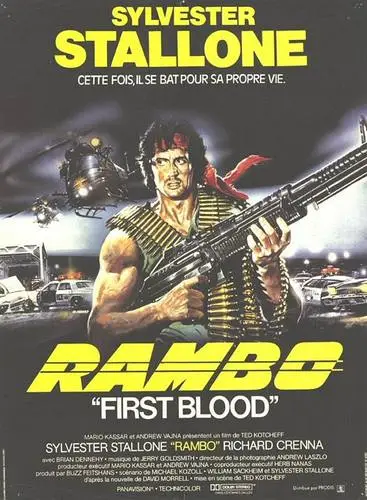 First Blood (1982) Men's Colored T-Shirt - idPoster.com