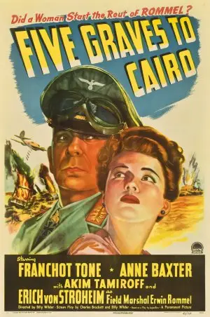 Five Graves to Cairo (1943) White T-Shirt - idPoster.com