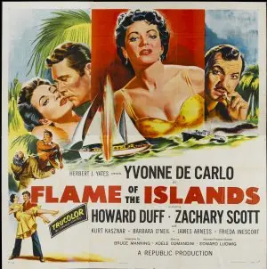 Flame of the Islands (1955) White T-Shirt - idPoster.com