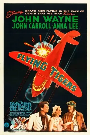 Flying Tigers (1942) White T-Shirt - idPoster.com