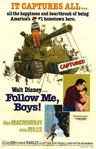 Follow Me, Boys! (1966) White T-Shirt - idPoster.com