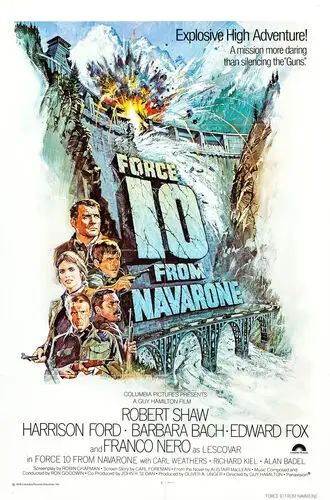 Force 10 From Navarone (1978) White T-Shirt - idPoster.com