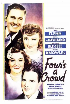 Four's a Crowd (1938) White T-Shirt - idPoster.com