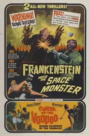 Frankenstein Meets the Spacemonster (1965) Men's Colored T-Shirt - idPoster.com