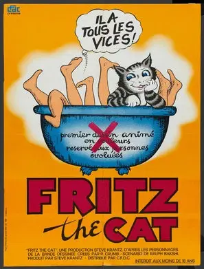 Fritz the Cat (1972) Women's Colored T-Shirt - idPoster.com
