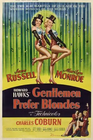 Gentlemen Prefer Blondes (1953) Women's Colored Tank-Top - idPoster.com