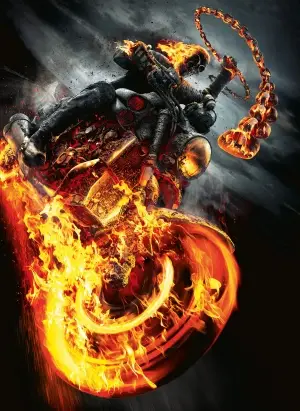 Ghost Rider: Spirit of Vengeance (2011) White T-Shirt - idPoster.com