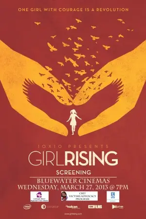 Girl Rising (2013) Drawstring Backpack - idPoster.com