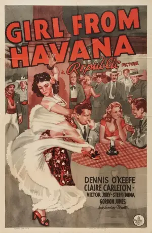 Girl from Havana (1940) Drawstring Backpack - idPoster.com
