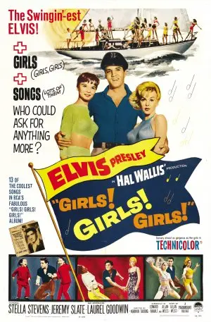 Girls! Girls! Girls! (1962) Men's Colored T-Shirt - idPoster.com