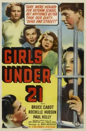 Girls Under 21 (1940) Men's Colored  Long Sleeve T-Shirt - idPoster.com