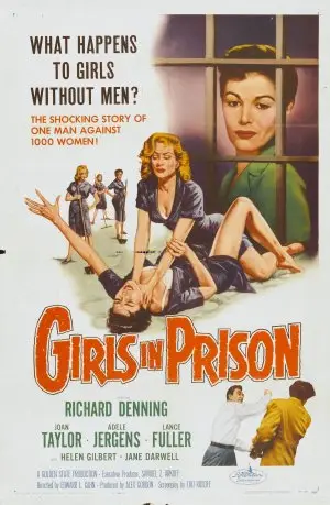 Girls in Prison (1956) Women's Colored T-Shirt - idPoster.com