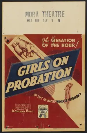 Girls on Probation (1938) Women's Colored T-Shirt - idPoster.com