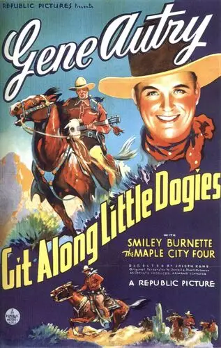 Git Along Little Dogies (1937) Baseball Cap - idPoster.com