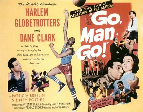 Go, Man, Go! (1954) Women's Colored  Long Sleeve T-Shirt - idPoster.com