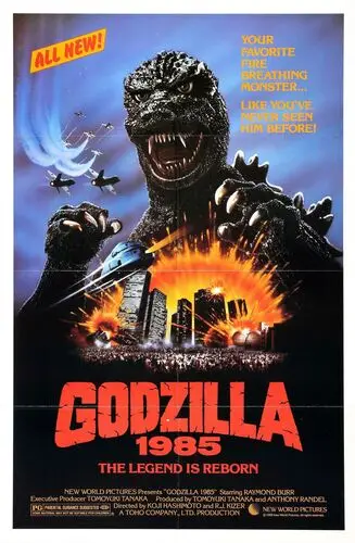 Godzilla: 1985 (1985) White Tank-Top - idPoster.com