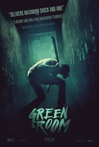Green Room (2016) Men's Colored Hoodie - idPoster.com