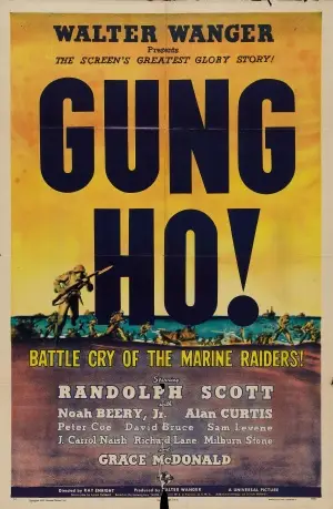 Gung Ho!: The Story of Carlson's Makin Island Raiders (1943) Drawstring Backpack - idPoster.com