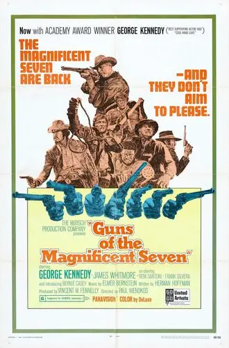 Guns of the Magnificent Seven (1969) Kitchen Apron - idPoster.com