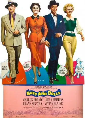 Guys and Dolls (1955) Women's Colored T-Shirt - idPoster.com