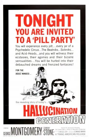 Hallucination Generation (1966) Men's Colored  Long Sleeve T-Shirt - idPoster.com