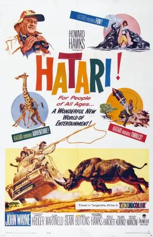 Hatari! (1962) Drawstring Backpack - idPoster.com