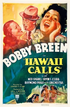 Hawaii Calls (1938) Women's Colored Hoodie - idPoster.com