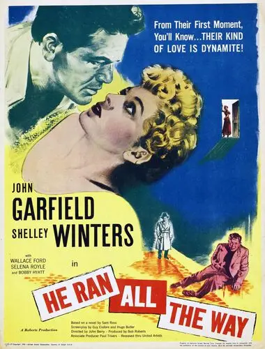 He Ran All the Way (1951) Men's Colored  Long Sleeve T-Shirt - idPoster.com