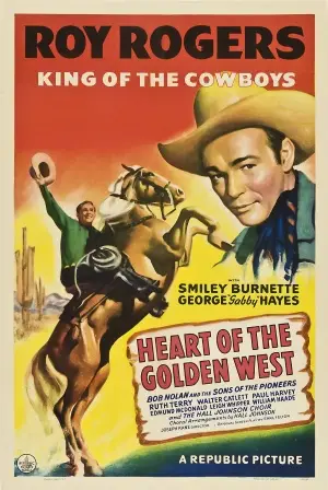 Heart of the Golden West (1942) Drawstring Backpack - idPoster.com