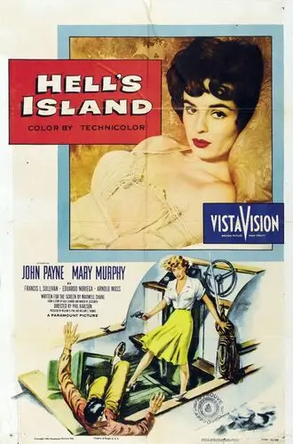 Hell's Island (1955) Women's Colored Tank-Top - idPoster.com