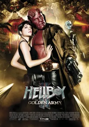 Hellboy II: The Golden Army (2008) Men's Colored T-Shirt - idPoster.com