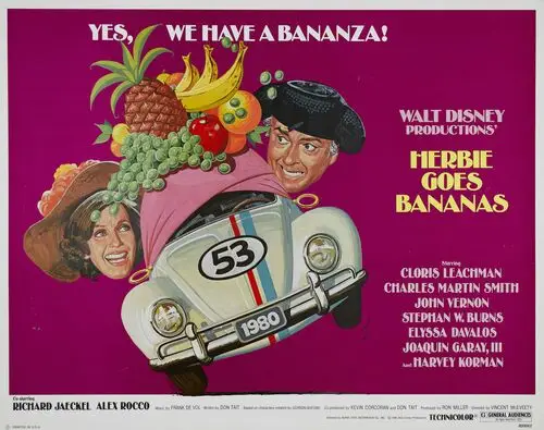 Herbie Goes Bananas (1980) Men's Colored  Long Sleeve T-Shirt - idPoster.com