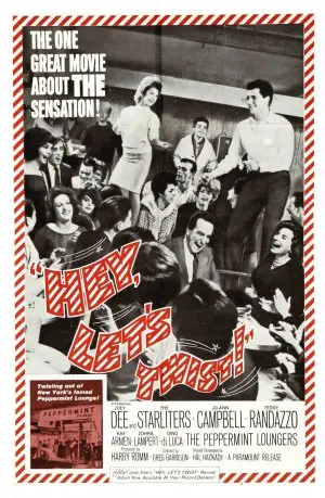 Hey, Let's Twist (1961) White T-Shirt - idPoster.com