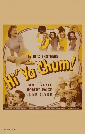 Hi'ya, Chum (1943) Women's Colored Hoodie - idPoster.com