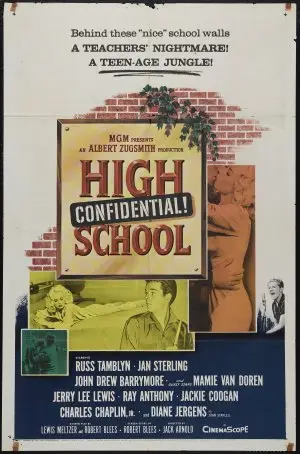 High School Confidential! (1958) Women's Colored Tank-Top - idPoster.com