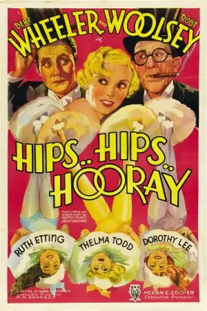 Hips, Hips, Hooray! (1934) Drawstring Backpack - idPoster.com