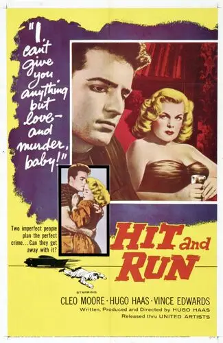 Hit and Run (1957) Men's Colored  Long Sleeve T-Shirt - idPoster.com