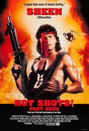 Hot Shots! Part Deux (1993) Men's Colored  Long Sleeve T-Shirt - idPoster.com