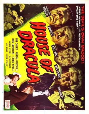 House of Dracula (1945) Women's Colored T-Shirt - idPoster.com