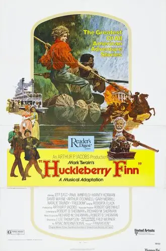 Huckleberry Finn (1974) Men's Colored  Long Sleeve T-Shirt - idPoster.com
