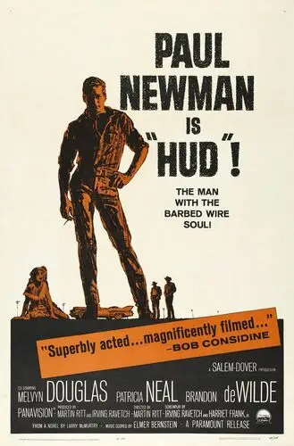 Hud (1963) Men's Colored T-Shirt - idPoster.com