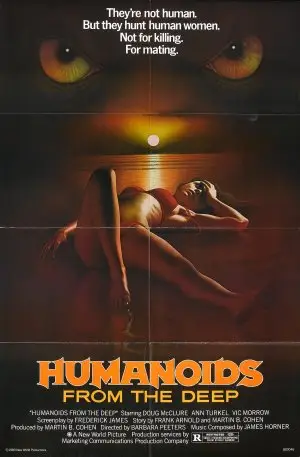 Humanoids from the Deep (1980) White T-Shirt - idPoster.com