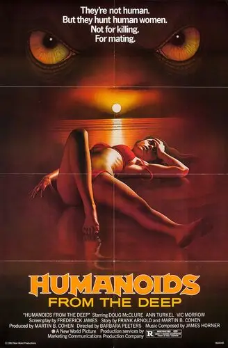 Humanoids from the Deep (aka Monster) (1980) Men's Colored T-Shirt - idPoster.com