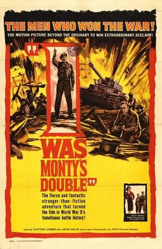 I Was Monty's Double (1958) Drawstring Backpack - idPoster.com