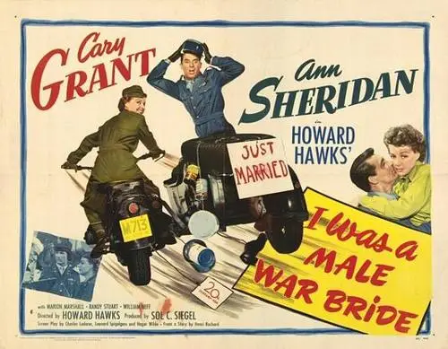I Was a Male War Bride (1949) Men's Colored  Long Sleeve T-Shirt - idPoster.com