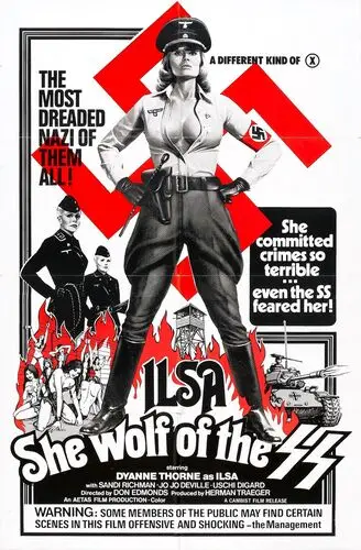 Ilsa She Wolf of the SS (1975) Women's Colored  Long Sleeve T-Shirt - idPoster.com