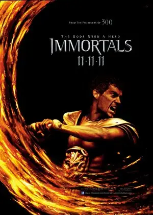 Immortals (2011) Men's Colored  Long Sleeve T-Shirt - idPoster.com